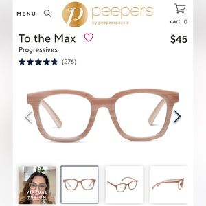 Peepers reading glasses 1.0 strength
